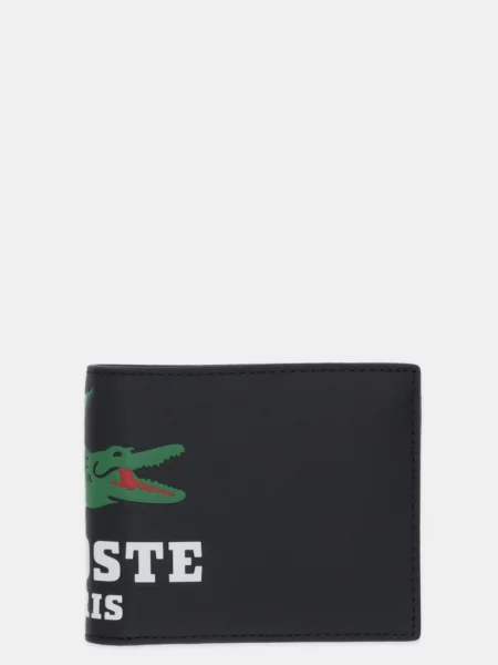 Портмоне Lacoste черно тъмносиньо