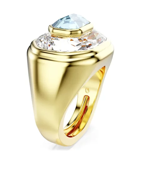 Inel Swarovski auriu