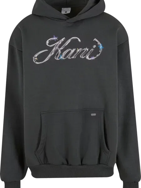 Karl Kani Mikina Icy Chrome modrá / fialová / černá bílá