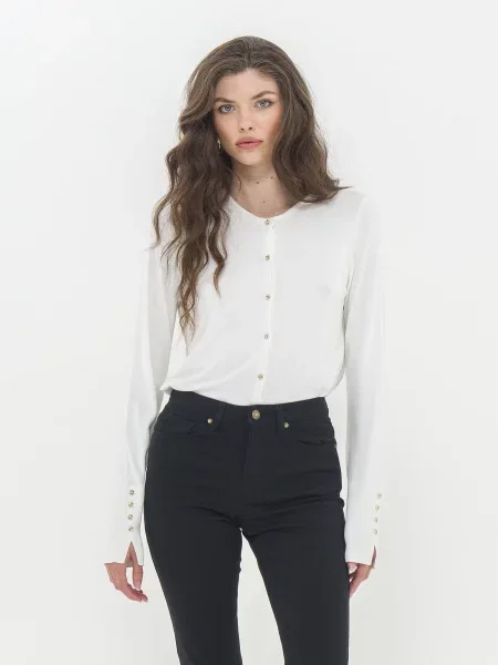 Кардиган Piazza Italia молочний віскоза/нейлон