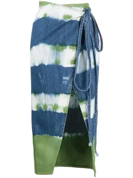 Fustă din denim Alanui plic albastru