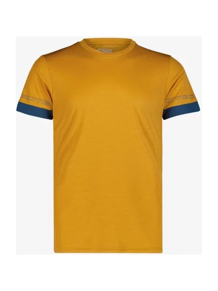 Koszulka CMP Color Block z krótkim rękawem 48 żółta