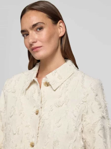 Kurtka o kroju regular fit z mieszanki model Kornelie' Msch Copenhagen beżowa