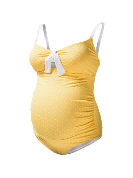 Petit amour Costum de baie întreg Antonie galben alb