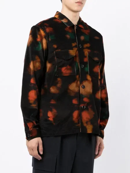 Manšestrová košile Paul Smith s potiskem