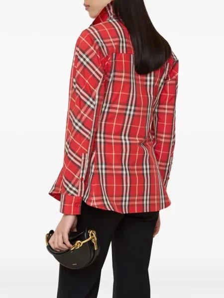 Cămașă Burberry în carouri roșu