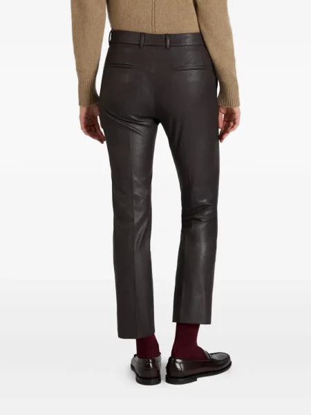 Pantaloni Slowear din piele maro