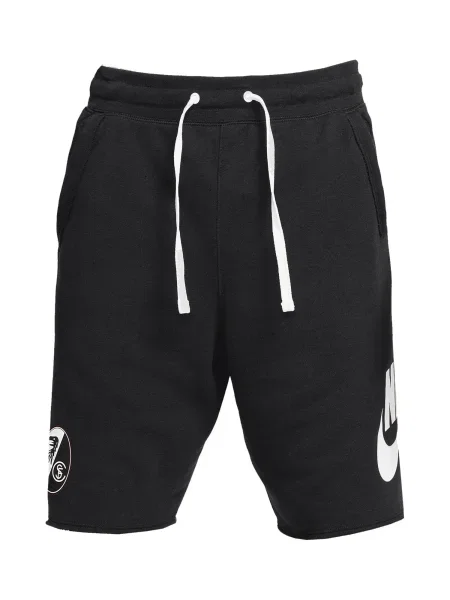 NIKE Športne hlače črna bela