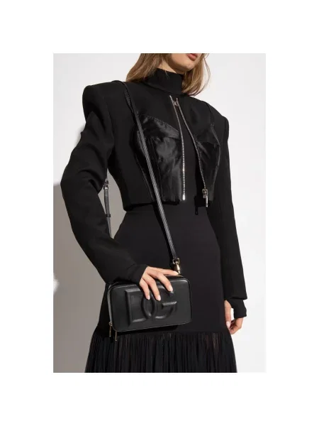 Torebka Dolce And Gabbana zamszowa czarna