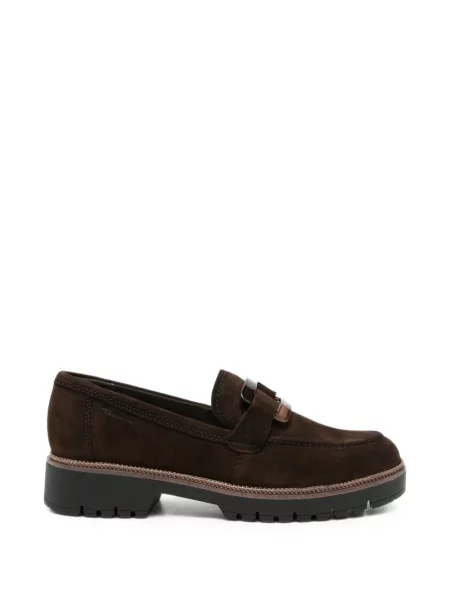 Pantofi loafer Tamaris cu cataramă maro