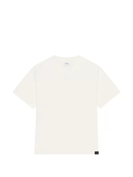 Tricou Courreges cu imagine alb