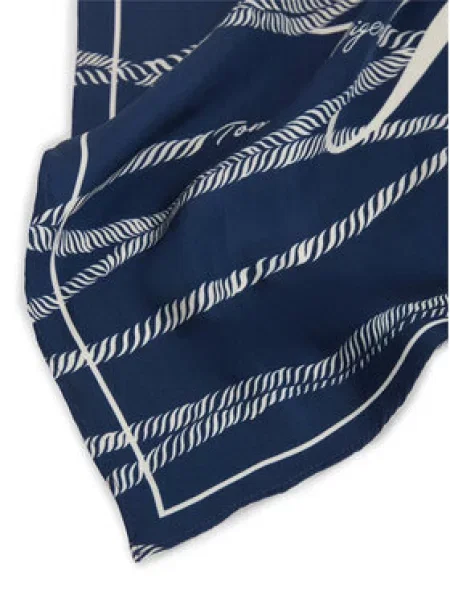 TOMMY HILFIGER Šátek marine modrá bílá