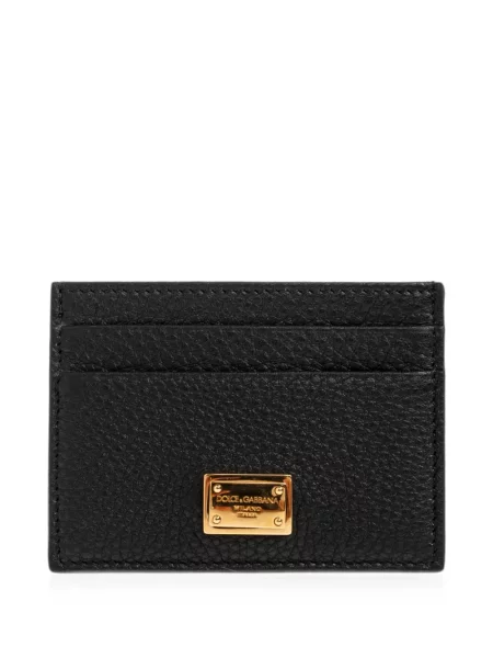 Portofel Dolce & Gabbana din piele cu autograf negru