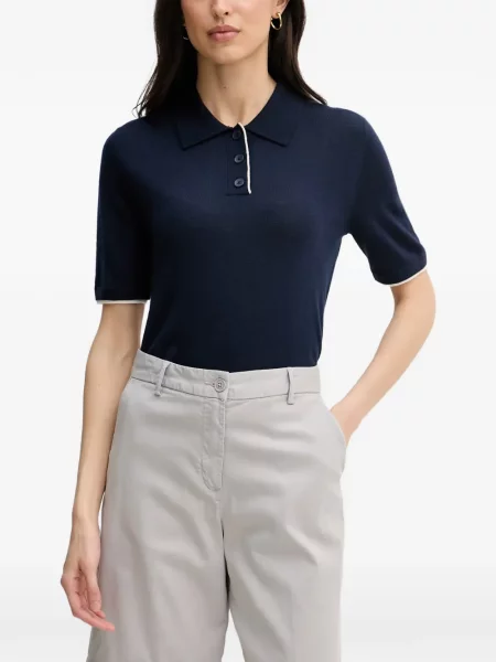Tricou polo Benetton albastru