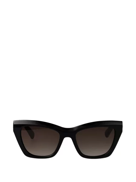 Ochelari de soare Longchamp cu imprimeu geometric negru