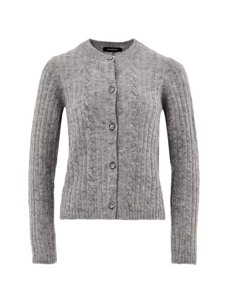 Lung cardigan Gran Sasso tricotate gri