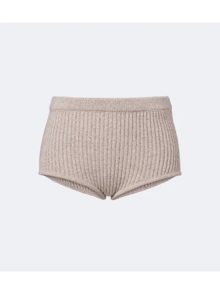 Pantaloni scurți Magda Butrym de lână bej
