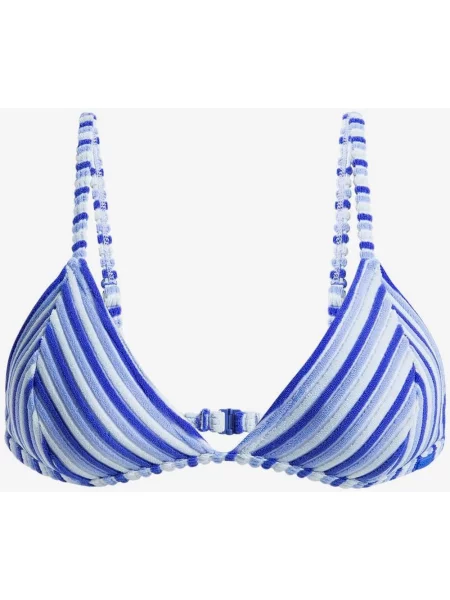 Góra bikini Roxy Party Wave 2 Fixed Tri ciemny jasny M niebieski