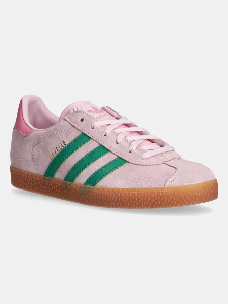 Adidas Originals sneakers de piele întoarsă pentru copii GAZELLE roz