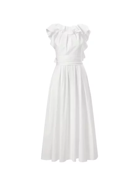 Rochie Carolina Herrera cu volane alb