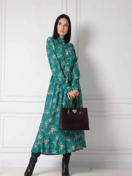 Сукня максі RiMari віскоза/модал зелений