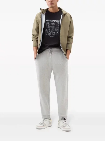 Raštuotas marškinėliai Woolrich juoda