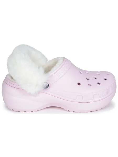 Tenisky Crocs na platforme ružová