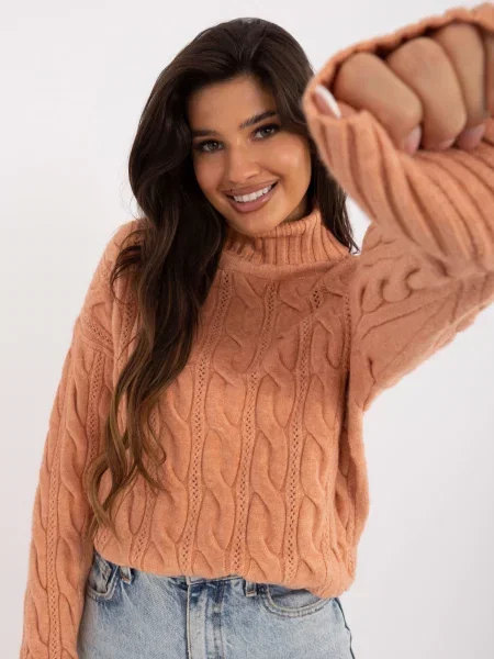 Pulover Wool Fashion Italia portocaliu