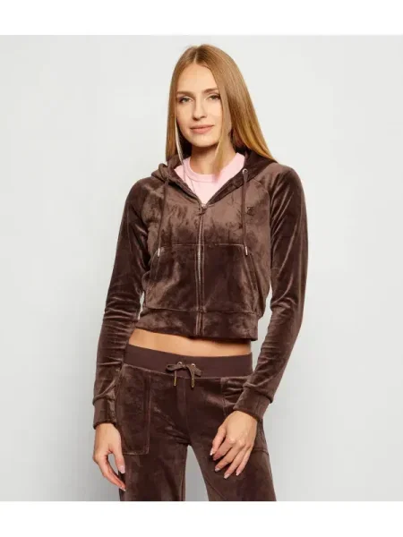 Juicy Couture Hanorac MADISON | Cropped Fit maro