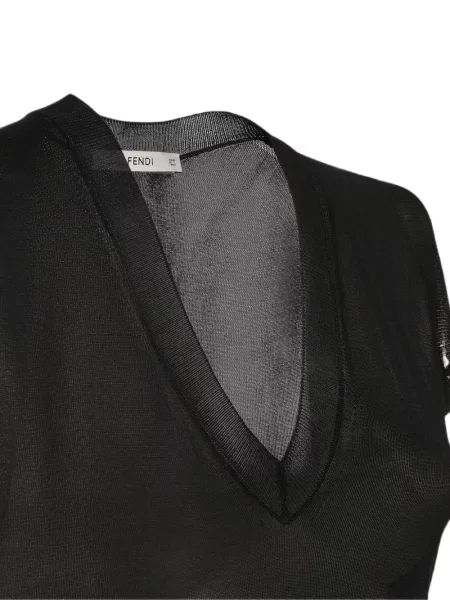 Pulover Fendi de mătase negru