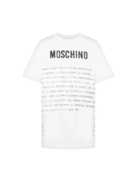 Koszulka Moschino z logo biała