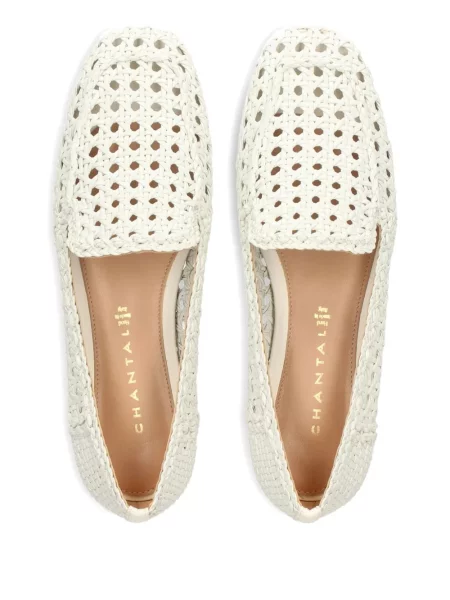 Pantofi loafer Chantal din piele alb