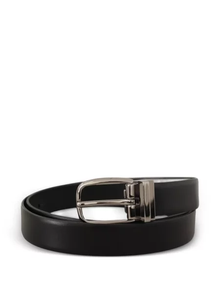 Cu centură curea Dolce & Gabbana din piele cu cataramă negru