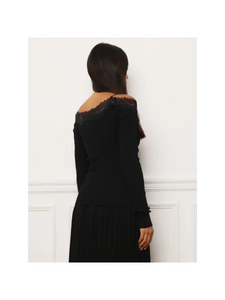 Top La Modeuse negru