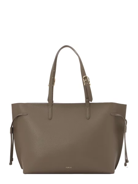 Shopper kabelka Furla hnedá