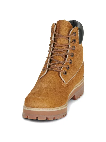 Čipkované členkové topánky Timberland hnedá