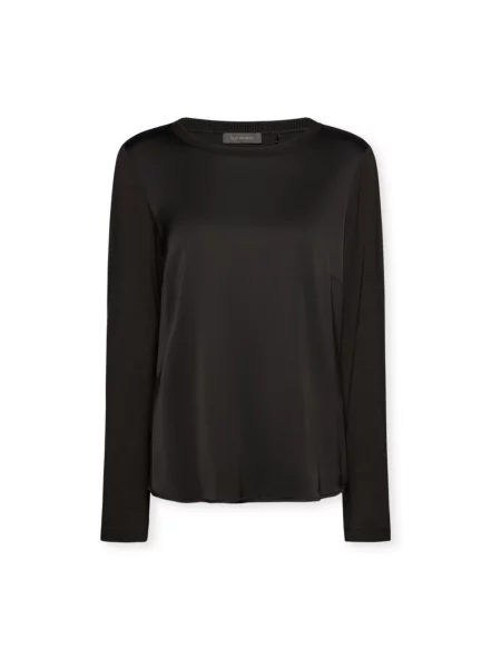 Lniany top Elena Miro' czarny