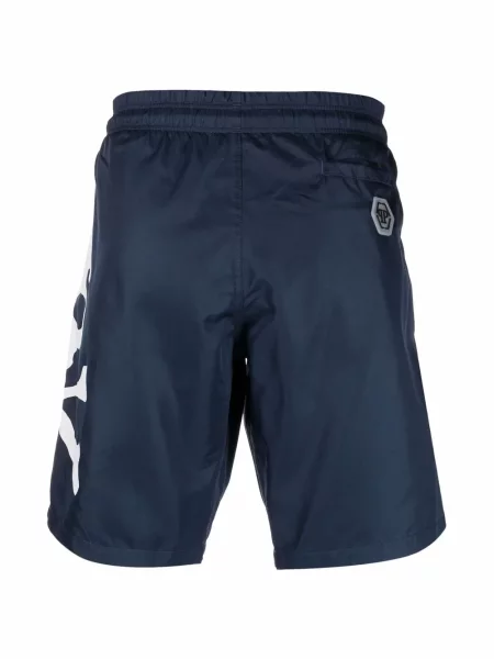 Slip de baie Philipp Plein cu imagine albastru