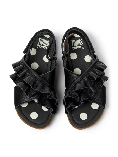 Camper kožené sandály TWS Kids černé