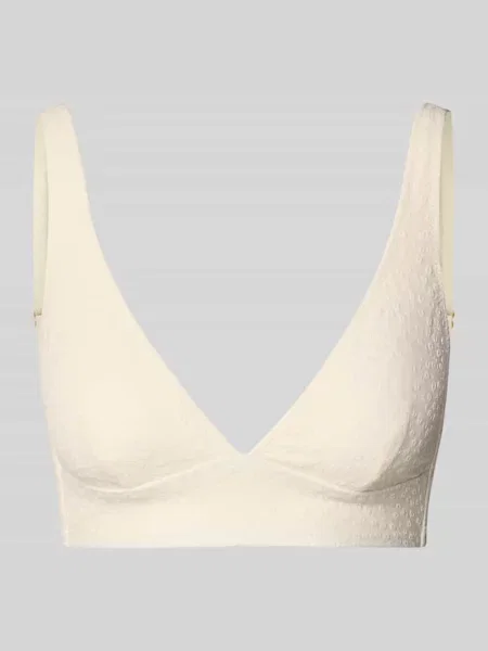 Góra od bikini z dekoltem w serek model Simoa Longline' Barts białe