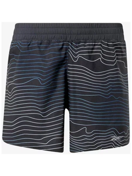 Spodenki do biegania Reebok z nadrukiem XXS czarne
