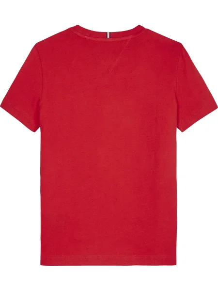 Tommy Hilfiger Majica Essential S Rdeča bela
