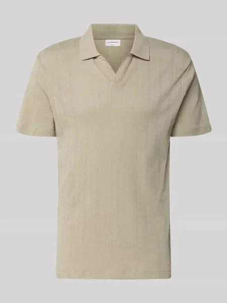 Koszulka polo w kroju regular fit z dzianiny żakardowej Lindbergh oliwkowa