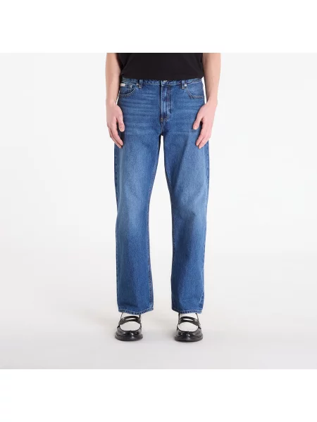 Blugi Calvin Klein Jeans Straight Indigo Jeans Blue albastru