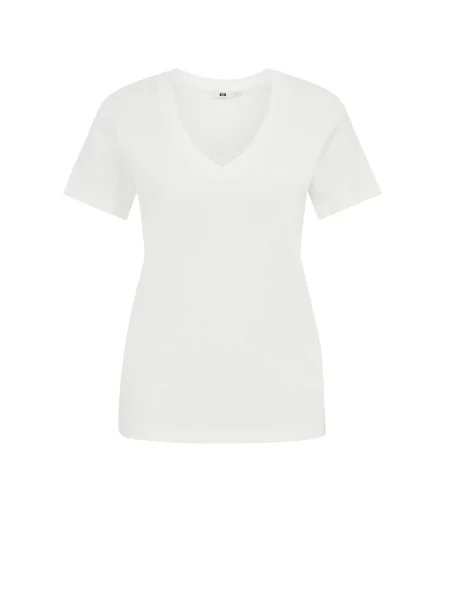 WE Fashion Tricou murdar alb