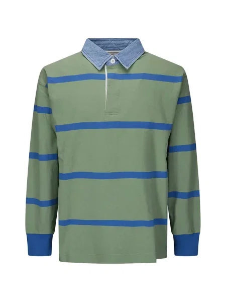 Polo Gramicci cu dungi verde