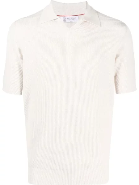 Tricou polo Brunello Cucinelli tricotate