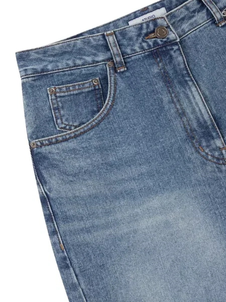 Blugi conici Studio Tomboy albastru