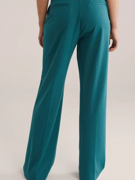 WE Fashion Pantaloni cutați cyan