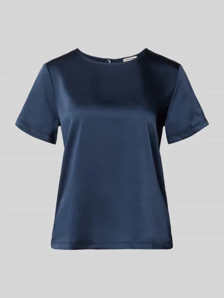 Taliowana sukienka z dżerseju ze wzorem na całej powierzchni model SAGGIO' Weekend Max Mara granatowa